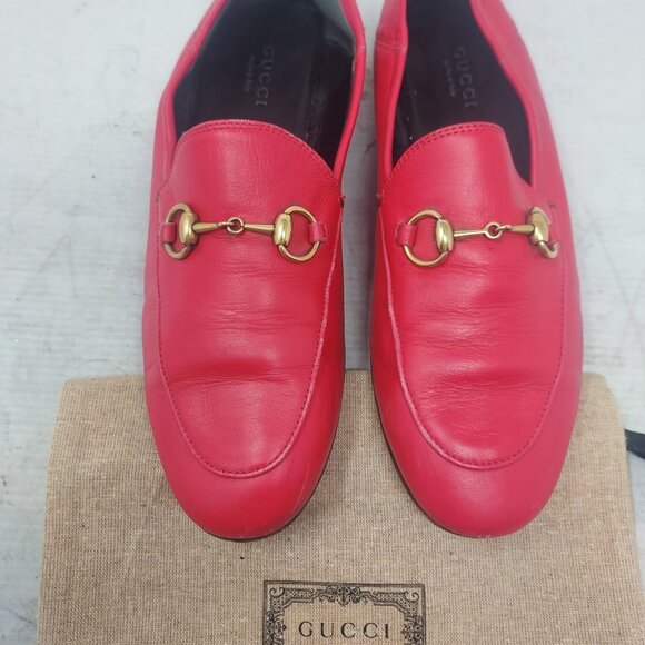 Gucci Brixton Pink Horsebit Collapsible Loafer Shoe - Picture 5 of 13